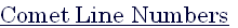 Comet Line Numbers